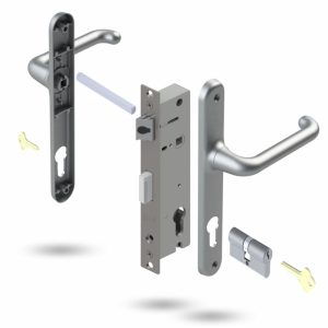 Door Lock Pack Induro Mortice Verona Gidgee Levers Silver With Cylinder Commercial Door Hardware