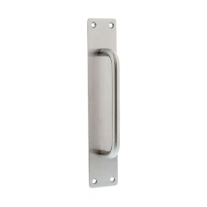 Door Pull Handle On Plate 250X50X2Mm Satin Stainless Php152.12Ss Door Hardware