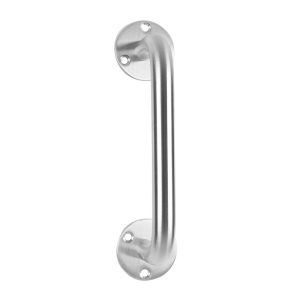 Door Pull Handle On Round Rose – Available In Various Finishes Door Hardware