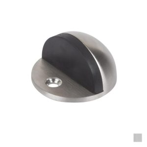 Door Stop Half Dome Floor Fix – Available In Satin Chrome And Satin Stainless Finish Door Hardware