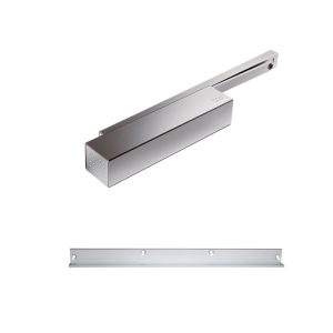 En1-5 Cam Action Door Closer Push Side W/ Slide Arm And Bracket Silver Ts93G15Gnab Door Closers & Floor Springs