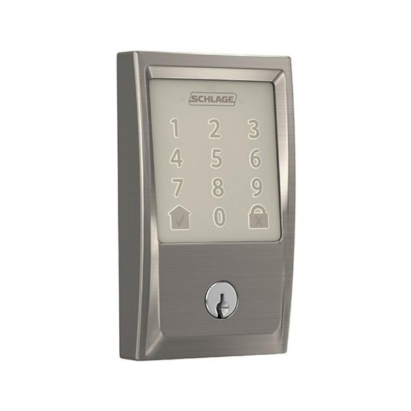 Encode Smart Lock Deadbolt Satin Nickel Sre60121 Works On Google Assist Deadlocks & Night Latches