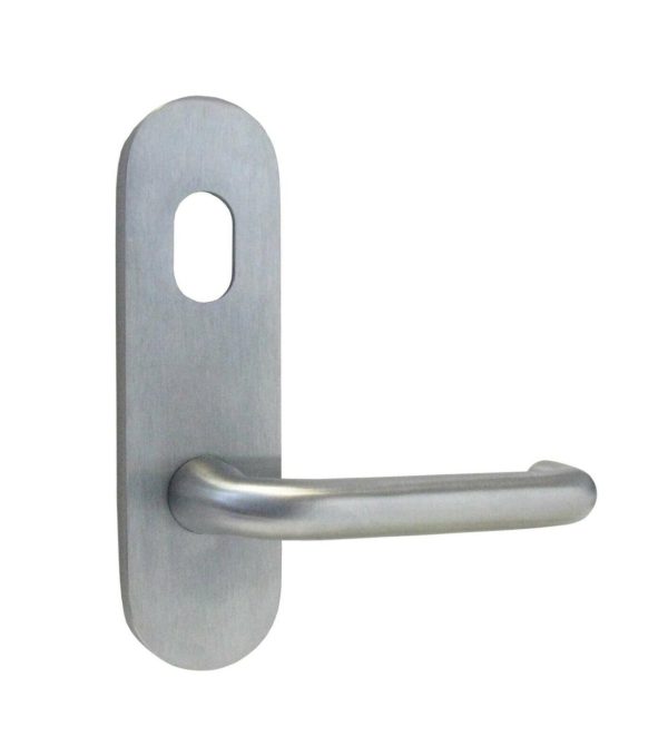 Entrance Door Pack Mortice Lock Round Plate W/ Snib Hole & Lever Commercial Door Hardware