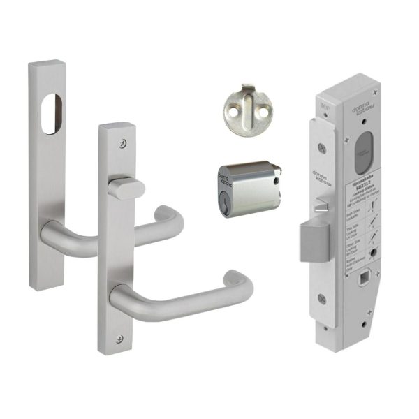 Entrance Kit Lockpack 30Mm Backset Keyed To Differ Stainless Steel Sb2312Kit04Sskd Door Handles & Knobs