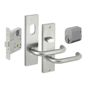 Entrance Lock Kit Ms2 Mortice Lock With 6600 Square End Plate Furniture And Cylinder Commercial Door Hardware