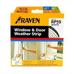 Epdm Door And Window Self Adhesive Weather Strip White 5000Mm Rp59W Window Accessories