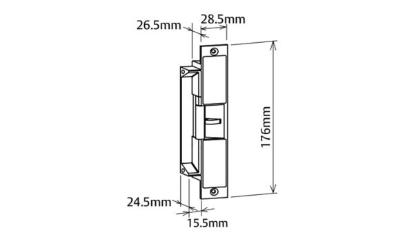 Es2000 Electric Strike Non Monitored Ptl 12Vdc Fire Rated 110201-000 Electric Strikes