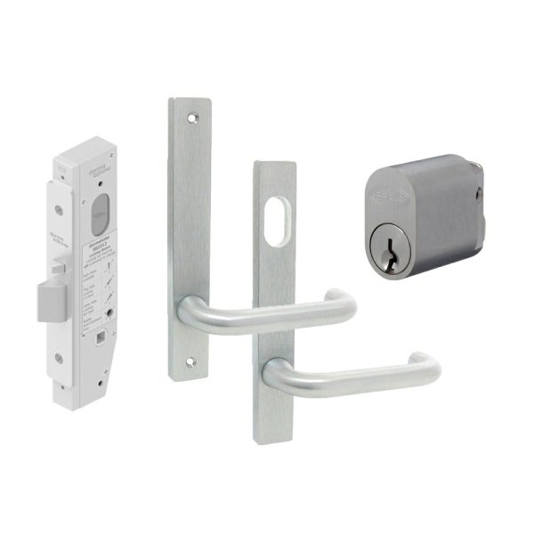 Exit Door Pack Sb2312 Narrow Style Mortice Lock With Oval Cylinder And Lever Commercial Door Hardware