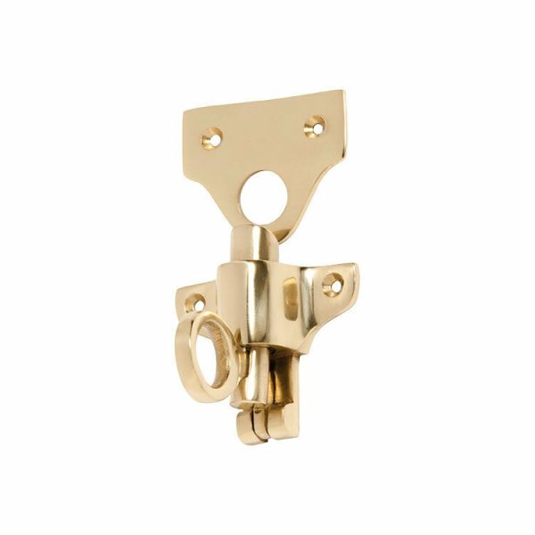 Fanlight Catch Polished Brass 57X50Mm Td1781 Window Accessories