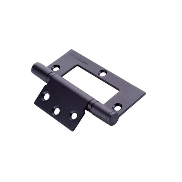 Flat Fast Fix Hinge Timber Fix 100X70Mm Black Dkh100/70Bkt Black Door Hardware