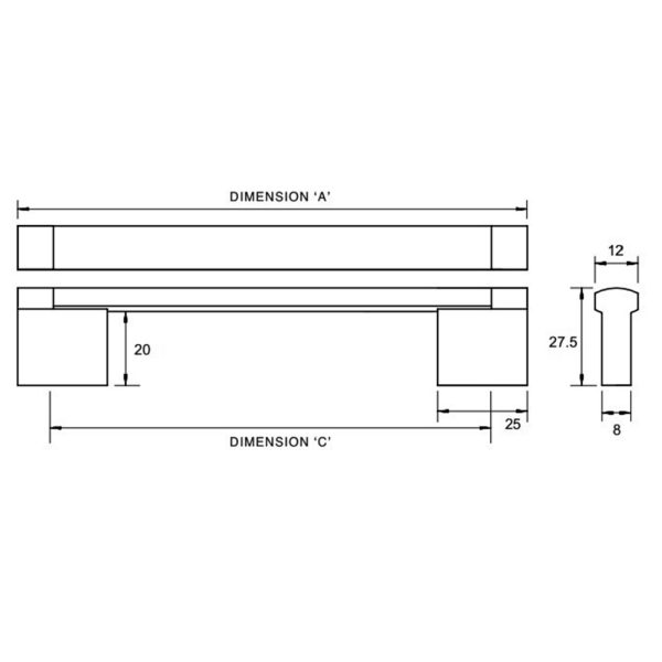 Flinders Round Top Face Mount – Available In Various Finishes And Sizes Cabinet Hardware