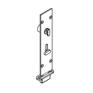 Flush Bolt 456Ensn-1 Square 190Mm Necked Lockable Satin Nickel Door Hardware