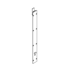 Flush Bolt 456Lnsn Square 450Mm Necked Satin Nickel Door Hardware