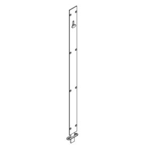 Flush Bolt 456Lxsn-600 Square 600Mm Satin Nickel Door Hardware