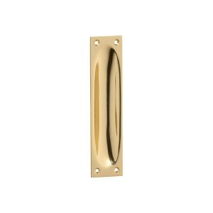 Flush Pull Polished Brass 32X140Mm Td1569 Barn Door Hardware