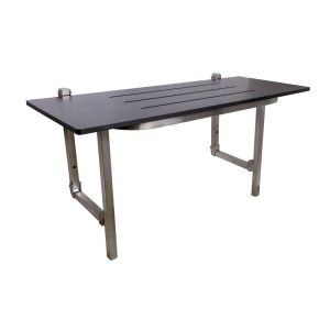 Folding Shower Seat In Compact Laminate Satin Stainless Steel Ml995_Cl Bathroom Accessories