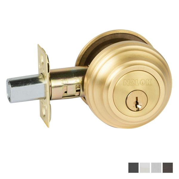 Forged Brass Deadbolt Round Double Cylinder – Available In Various Finishes Deadlock Cylinders & Accessories