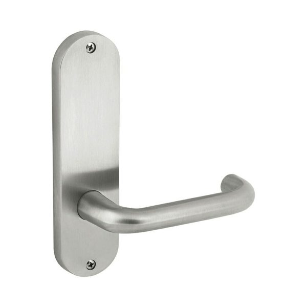 Furniture Round End Plate Visible Fix With Lever Satin Stainless Steel 6706/30G Door Handles & Knobs Lever Furniture