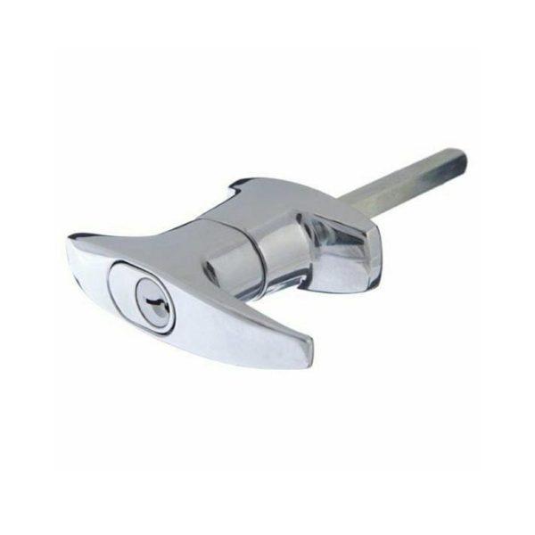 Garage Door T-Handle Lw4 Polished Chrome 07352144 Garage Door Locks