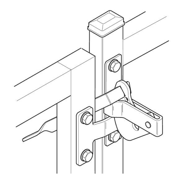 Gate D-Latch Striker Handle General-Purpose Zinc Plated Dlkc Gate Hardware