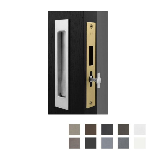 Halliday & Baillie 697 Sliding Door Lock Body + End Pull – Available In Various Finishes Door Hardware