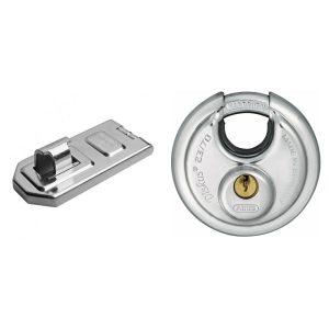 Hasp & Staple 140/190C 120Mm + 23/70 Diskus Padlock Stainless Steel Gate Hardware