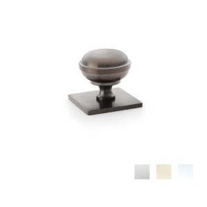 Hastings Cabinet Knob On Backplate 34Mm – Available In Various Finishes Cabinet Hardware