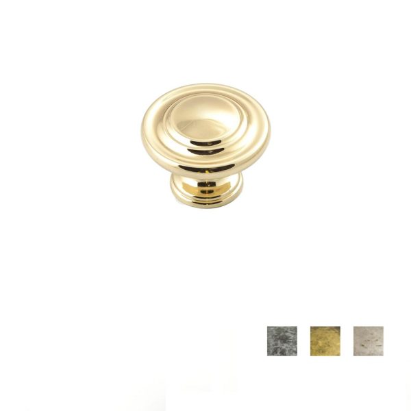 Heritage Shaker Fluted Knob – Available In Various Finishes Bathroom Cabinet Handles