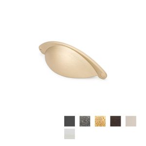 Heritage Shaker Kitchen Cabinet Cup Pull 64Mm – Available In Various Finishes Cabinet Hardware