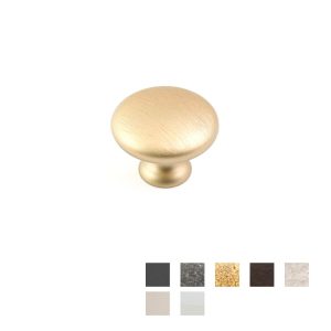 Heritage Shaker Kitchen Cabinet Plain Knob – Available In Various Finishes And Sizes Cabinet Hardware