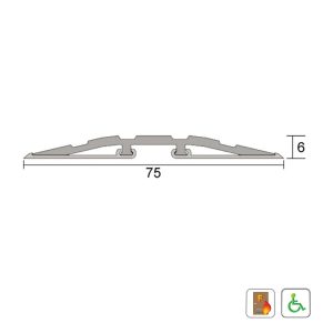 Is4010 Heavy Duty Low Profile Threshold Plate Clear Anodised – Available In Various Sizes Dda Disabled Compliant