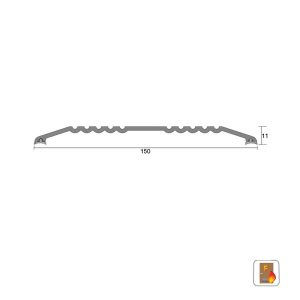 Is4045 Heavy Duty Threshold Plate Ramp Clear Anodised – Available In Various Sizes Door Hardware