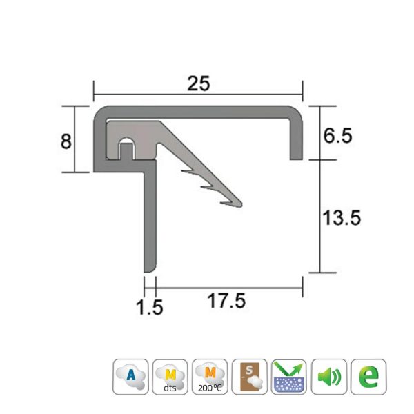 Is7060Si Astragal Door Seal – Available In Various Finishes And Sizes Door Hardware