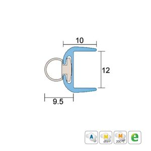 Is7350Si Transluscent Polycarbonate Astragal Edge Seal Clear – Available In Various Sizes Door Hardware