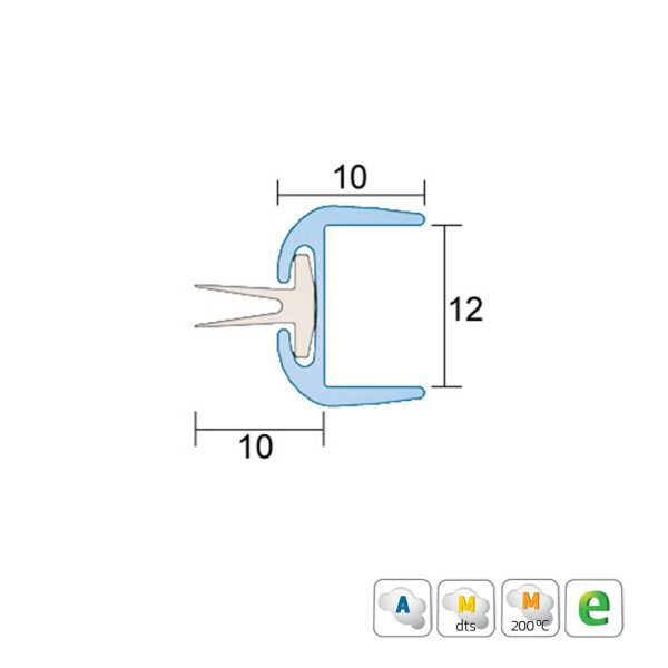 Is7355Si Transluscent Polycarbonate Astragal Edge Seal – Available In Various Sizes Door Hardware