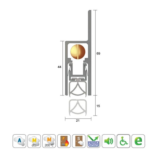 Is8090Si Automatic Door Bottom Seal – Available In Various Finishes And Sizes Door Hardware