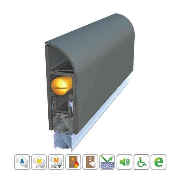 Is8091S Automatic Door Bottom Seal – Available In Various Finishes And Sizes Antimicrobial And Antibacterial