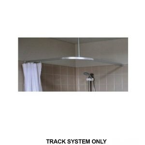 L Bend Shower Curtain Track System – Available In Various Sizes Bathroom Accessories