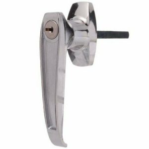 Lever Handle 07358013 Rear Fix Door Gate Shed Bright Chrome Kd Garage Door Locks