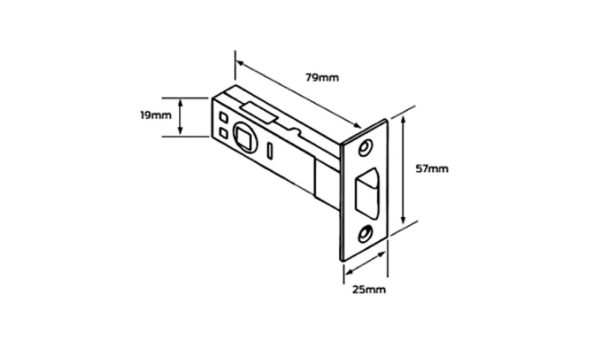 Locking Tubular Latch 60Mm – Available In Various Finishes Door Hardware