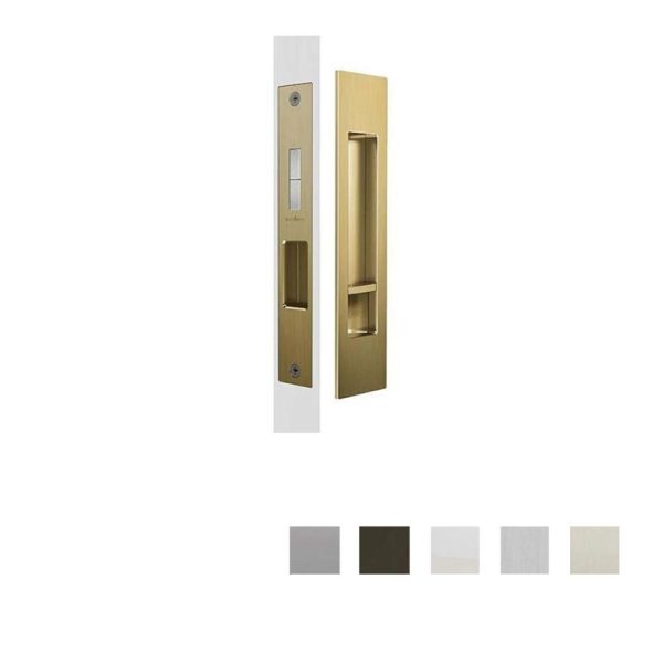 M’ Series Flush Pull Privacy Set For Sliding Doors – Available In Various Finishes Cavity Sliding Door Hardware