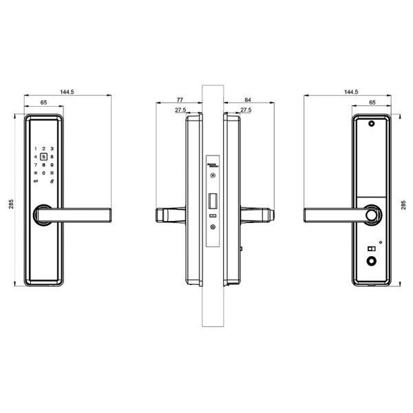 M5 Smart Digital Door Lock – Available In Various Finishes Digital Locks