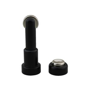 Magnetic Door Stop Round Adjustable 83-90Mm Matt Black 50018Rmb Black Door Hardware