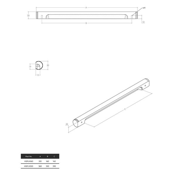 Manhattan Solid Brass Pull Handle – Available In Various Finishes And Sizes Cabinet Hardware