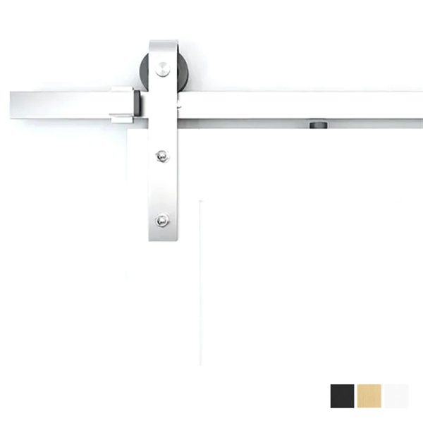 Mappas Barn Door Track – Available In Various Finishes And Sizes Barn Door Hardware