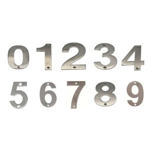 Mappas Door House Number # 0-9 50Mm Numeral Visible Fix 304 Grade Stainless Steel Door Hardware