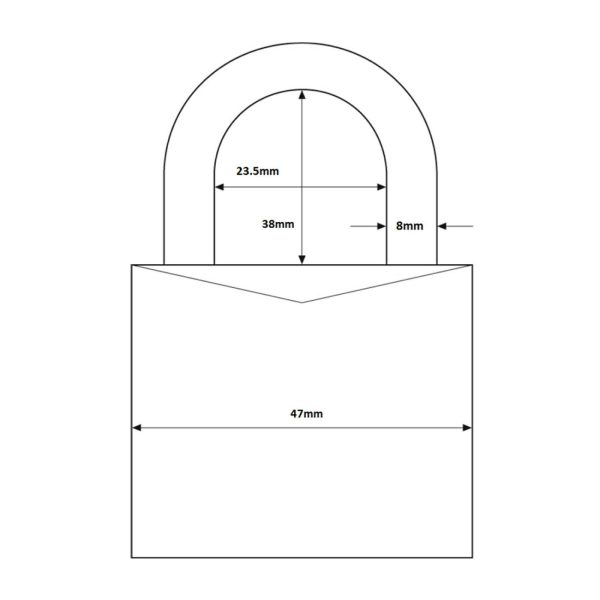 Mariner Security Padlock 38Mm Stainless Steel Shackle 83Mar45Nss38C Gate Hardware