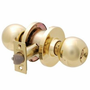 Metro Entrance Knob Set Ea3100Pb70 Fire Rated 70Mm Backset Polished Brass Knob Sets