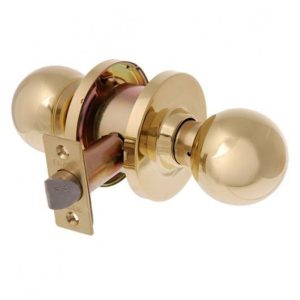 Metro Passage Door Knob Set Fire Rated 60Mm Polished Brass Ea3182Pb60 Knob Sets