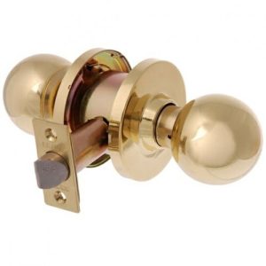 Metro Passage Knob Set Ea3182Pb70 Fire Rated 70Mm Polished Brass Knob Sets